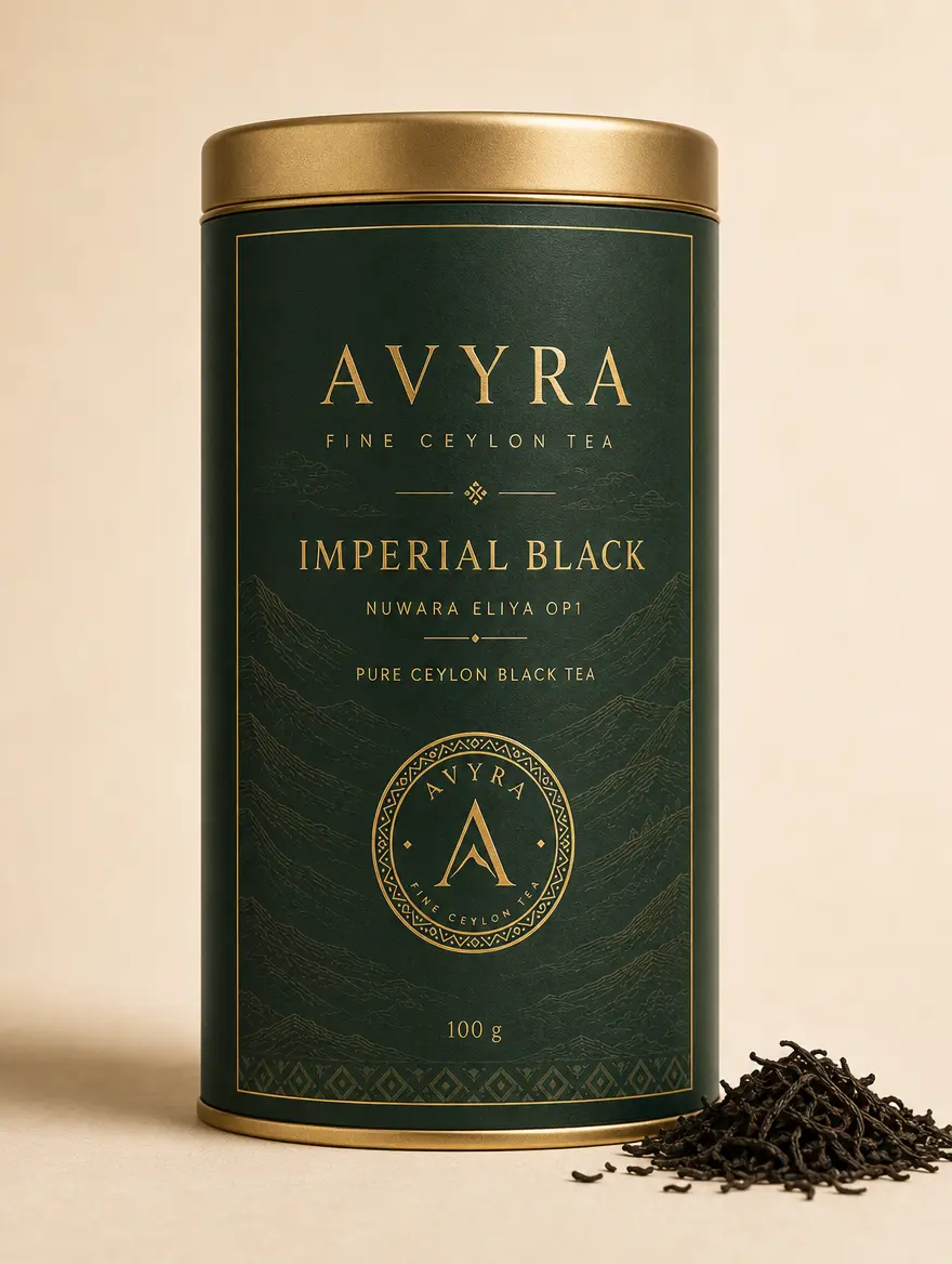 OPA Black Tea in AVYRA packaging